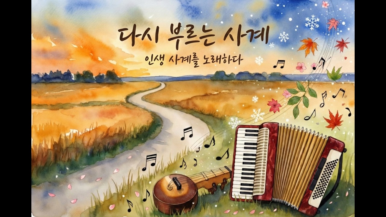 ♬다시 부르는사계 #인생사계 #감성트로트 #중년의위로 #인생이꽃이었네 #오늘이선물 #힐링가사