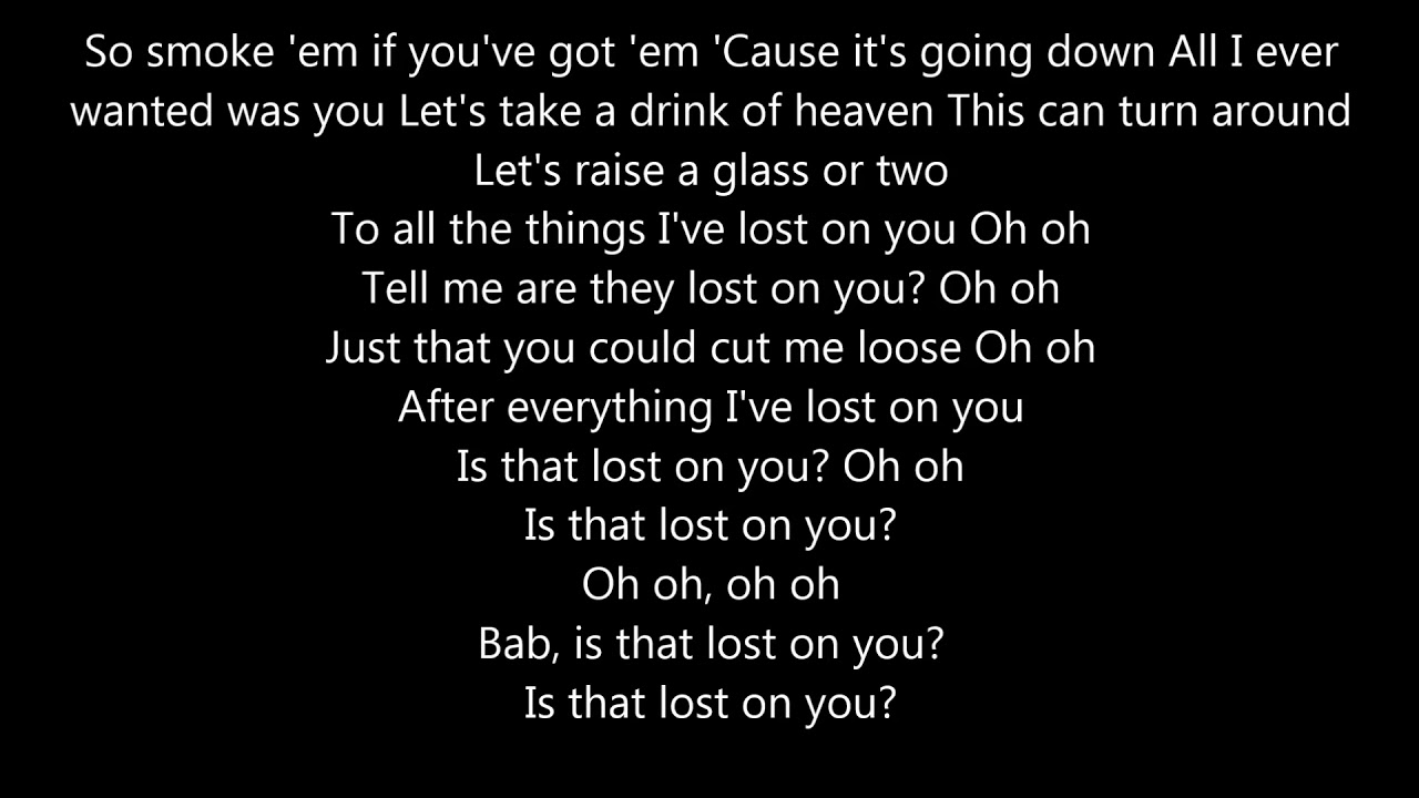 LP - Lost On You (Elk Road Remix)  (lyrics)