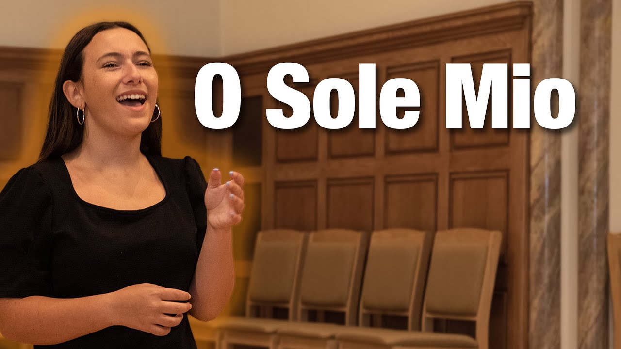 Roberta Battaglia singing O Sole Mio