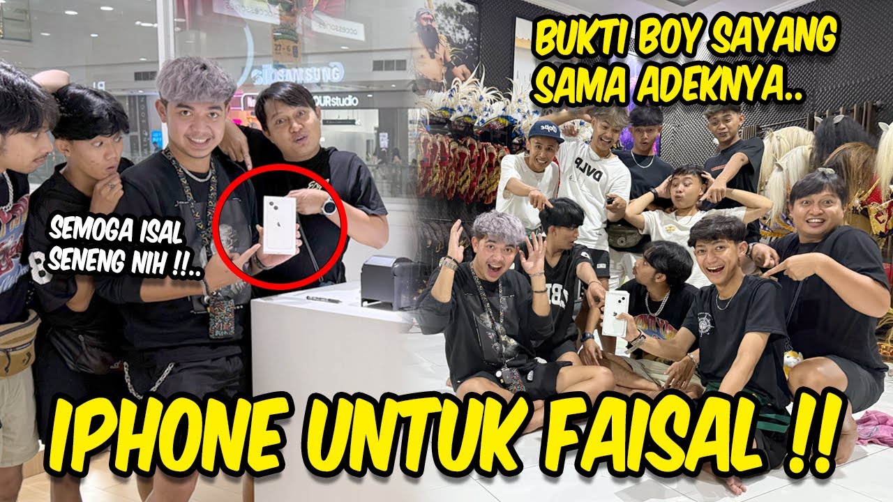 So sweet banget !! BOY KASIH HADIAH IPHONE UNTUK FAISAL