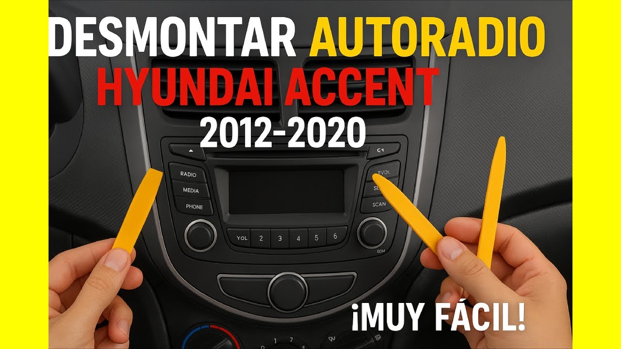 #tutorial de como desmontar Radio / Estereo de HYUNDAI ACCENT #accent  #hyundai