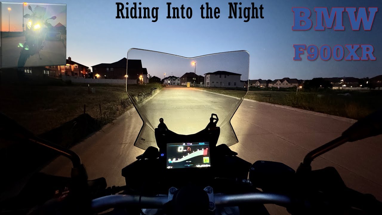 Exploring the Night on a BMW F900XR | Headlight Performance Review