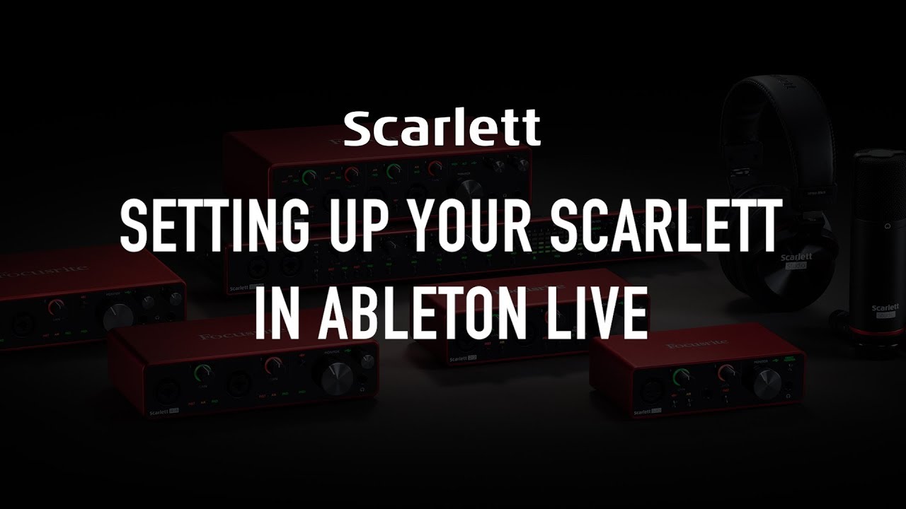 Настройка Scarlett в Ableton Live