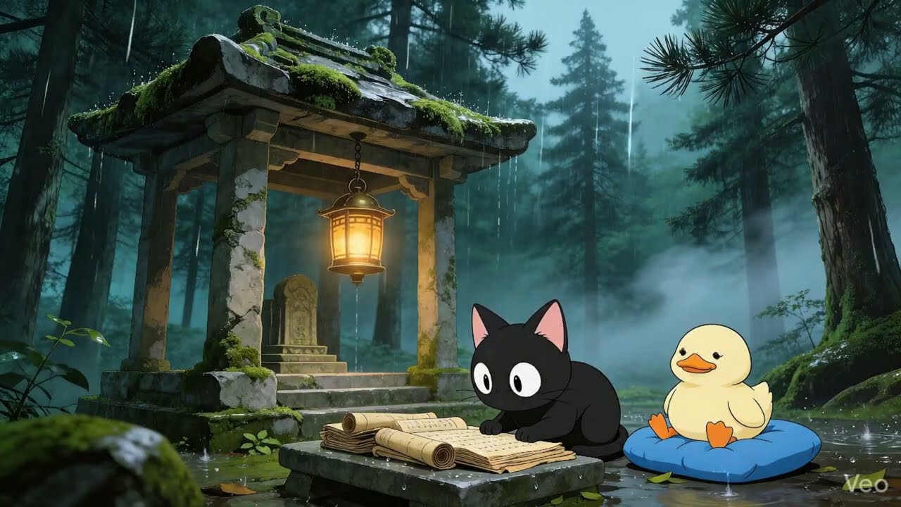 Wisdom comes to those who wait in the quiet. 🏮 Cozy Japanese Rain Lo-fi for Study, Focus