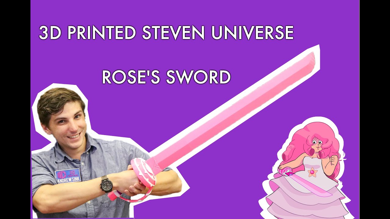 Steven Universe Rose's Sword 3D Printed!