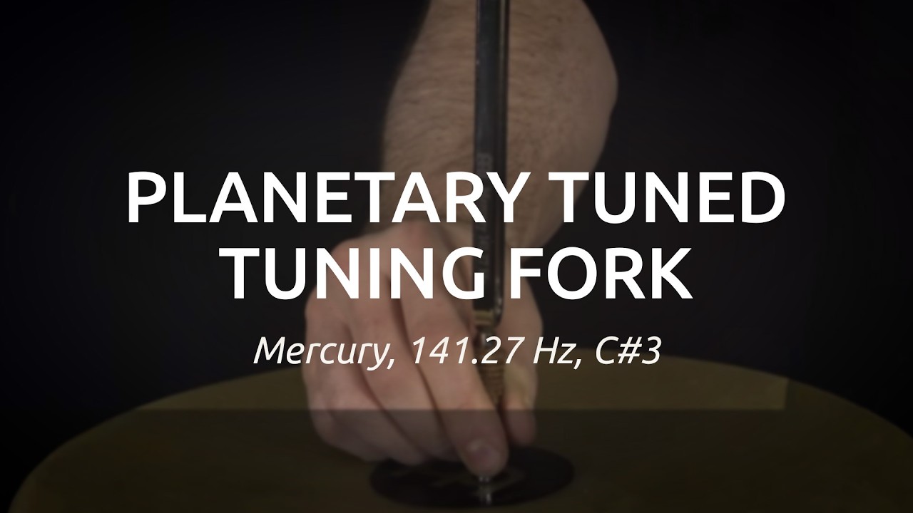 Planetary Tuned Tuning Fork - Mercury; 141.27 Hz / C3# - Meinl Sonic Energy