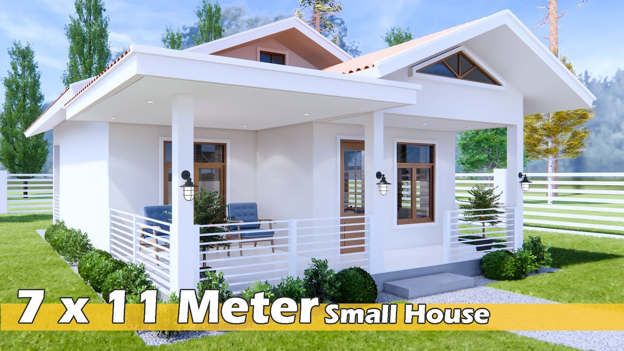 7 x 11 Meter​ Small House Design - Simple Life with small House