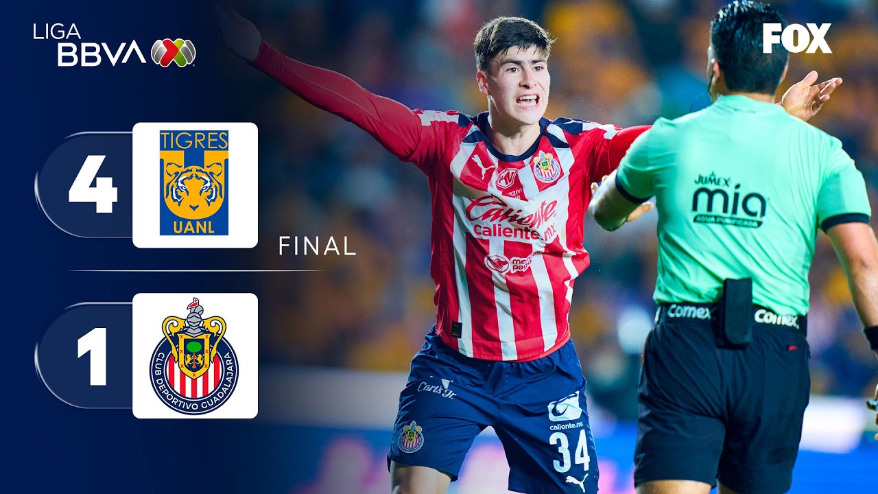 TIGRES 4-1 CHIVAS | RESUMEN | JORNADDA 14 | CLAUSURA 2026 | LIGA MX