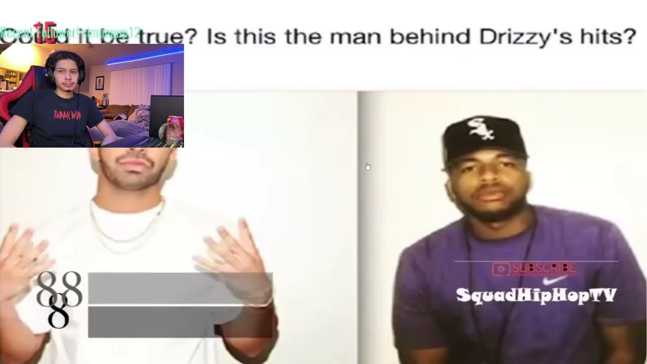 They made a 17 min vid of drake reference tracks and 
