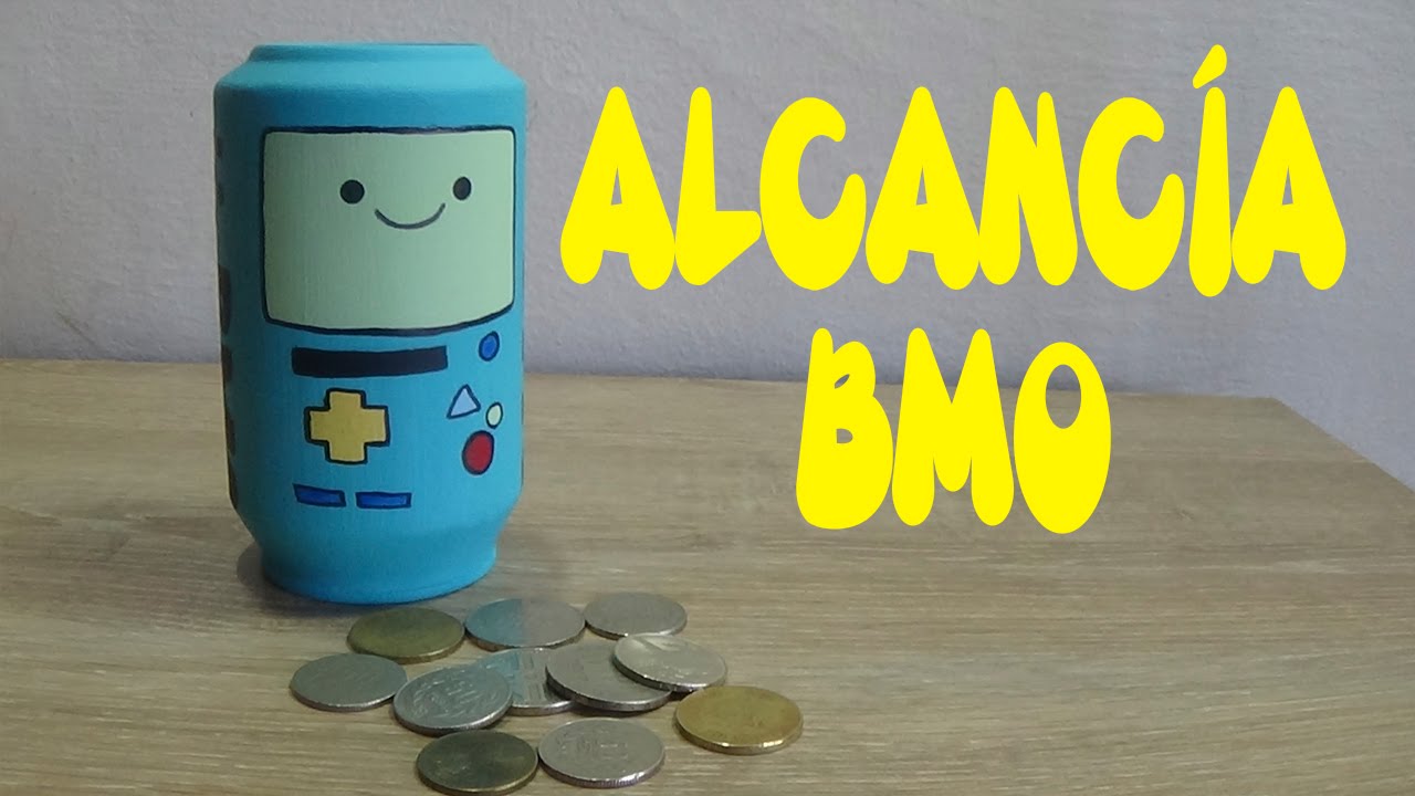 Alcancía de BMO hecha con latas | Candy Bu