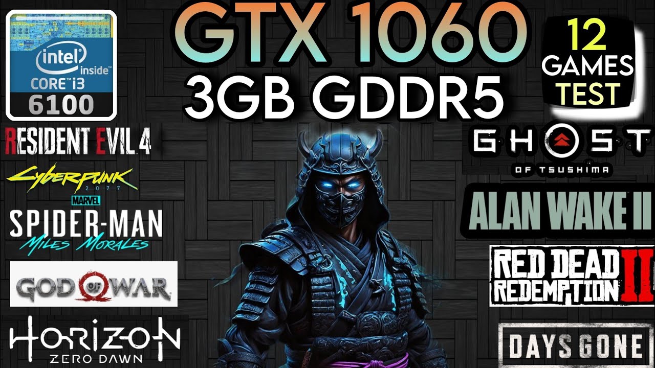 GTX 1060 (3GB) + I3 6100 & 16GB Ram | Test In 12 Games !