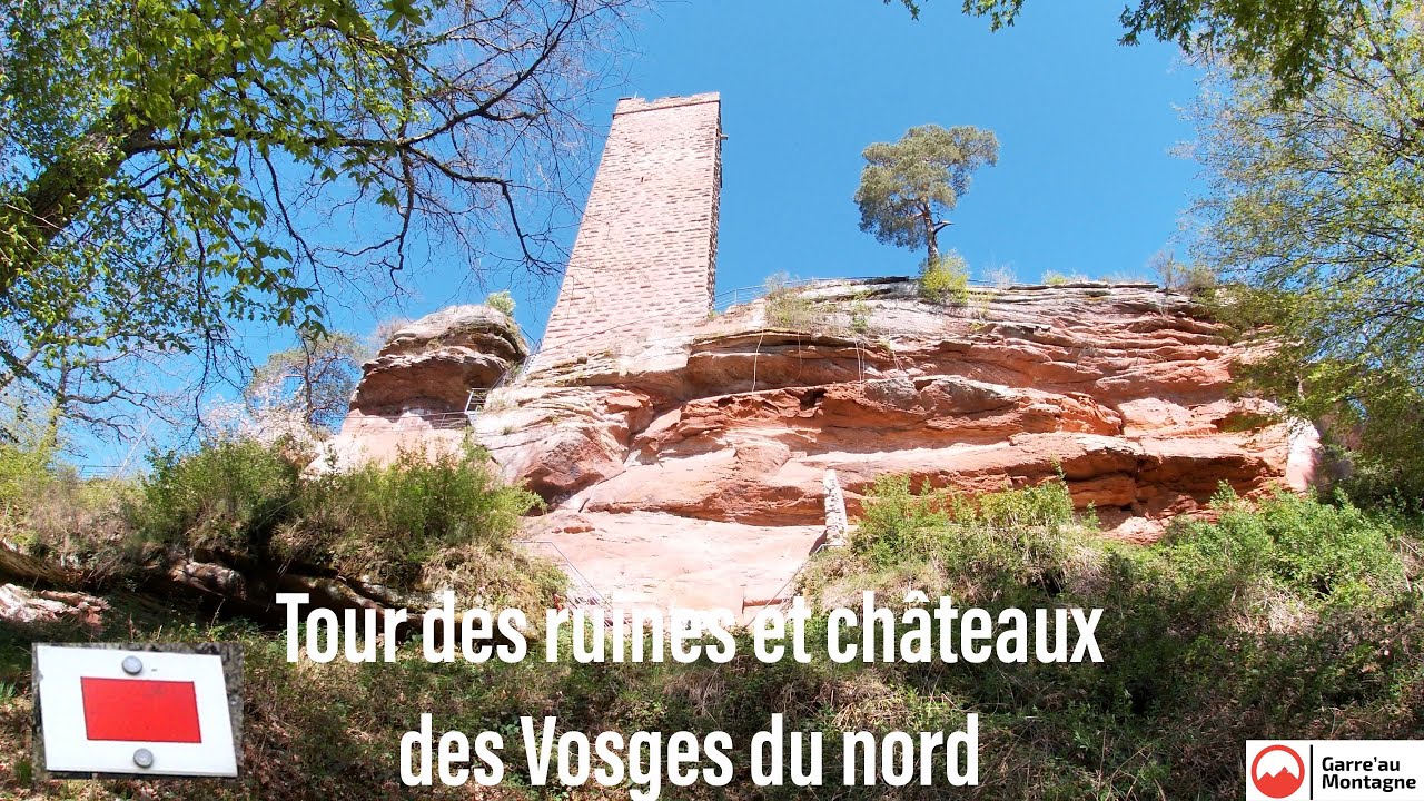 Trek des chateaux des vosges du nord. Bivouac 2 jours