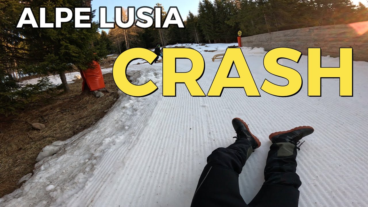 Alpe Lusia - Pista Fraina - Crash