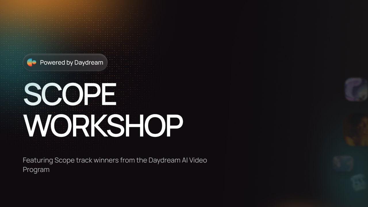Scope Workshop ft. the Scope Track Winners