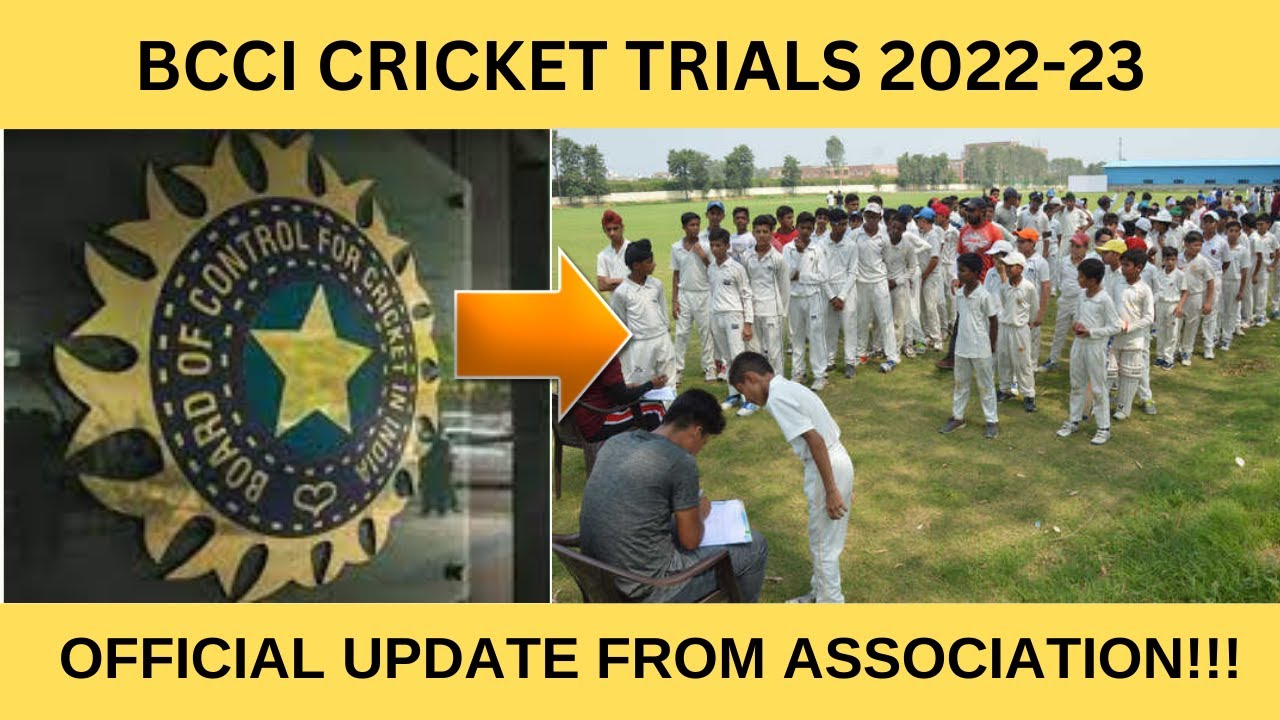 bcci district cricket trials 2022 - latest update from association