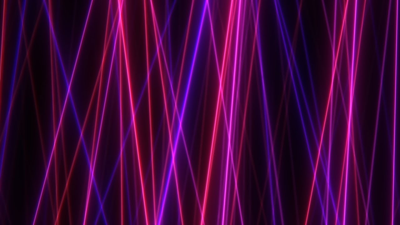 Fly Through Retro Futuristic Synthwave Neon Glow Light Laser Beams 4K VJ Loop Moving Background