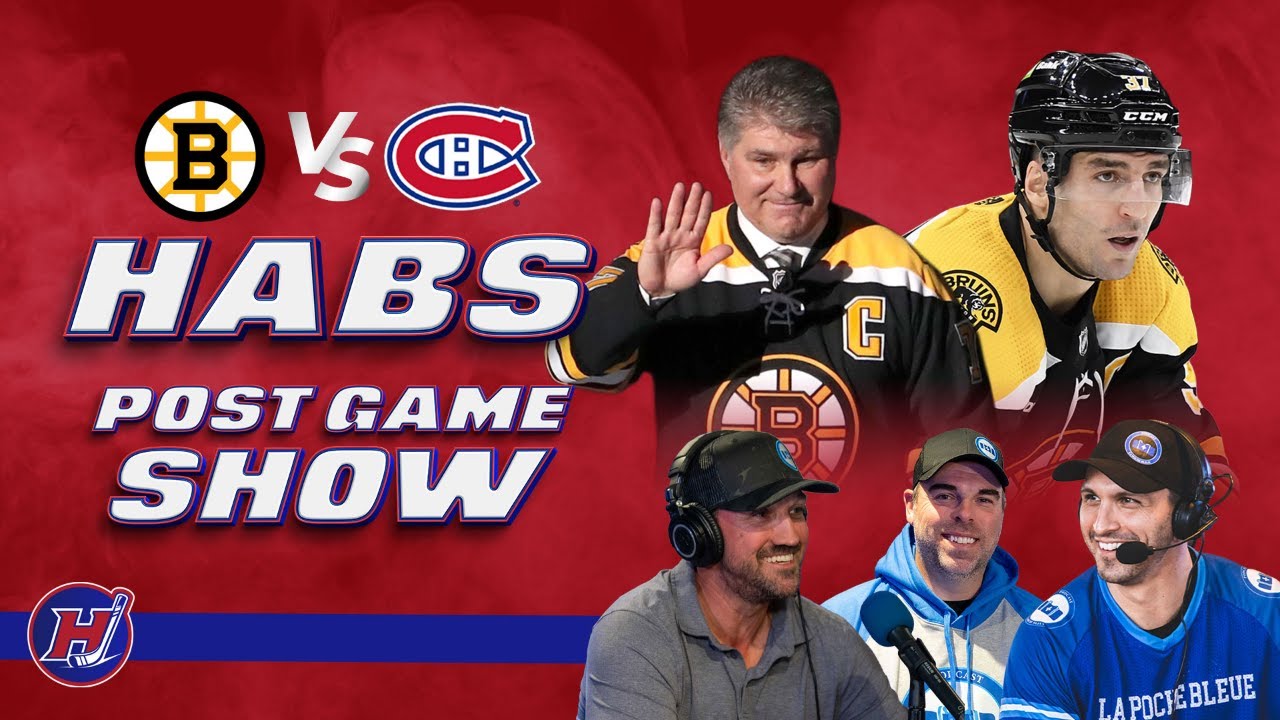 Caufield Hits 40 Goals | Habs postgame with Ray Bourque & Pat Bergeron | Hockey with an Accent |SH03