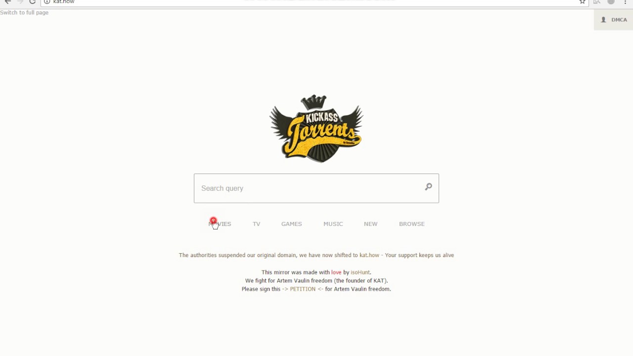 Kickass Torrents new domain 2016-17, FULLY WORKING