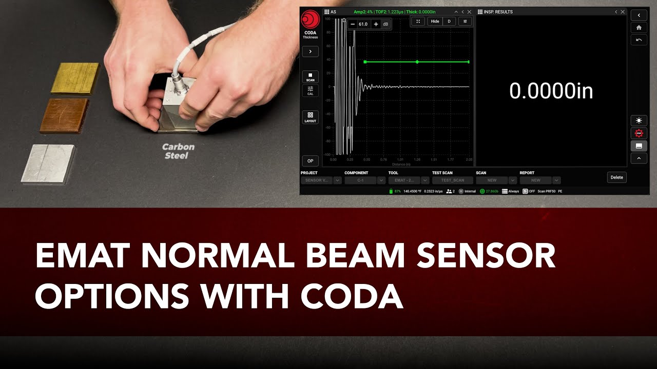 EMAT Normal Beam Sensor Options