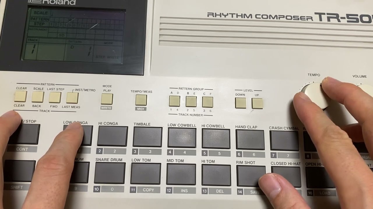 roland tr-505 demo2 house rhythm