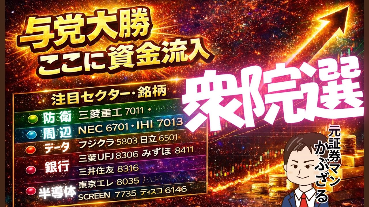 【衆院選】与党圧勝で日本株はこう動く　円安・金利・防衛/銀行/輸出“勝者”を完全解説