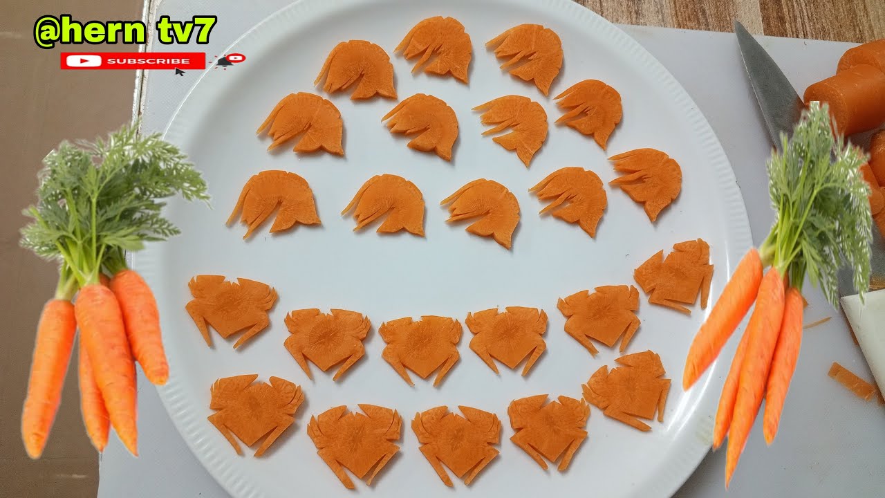 #95 CARROT DESIGN FOR CHOPSUEY SHRIMP & CRABS @herntv7