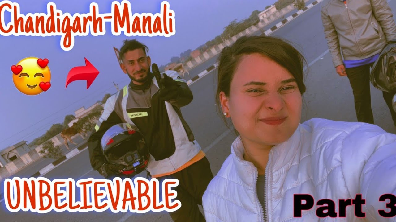 🤩COUPLE RIDE 🥰RECORD CHANDIGARH TO 🌨MANALI IN 😱5Hrs | MOST DANGEROUS & 😍BEAUTIFUL ROAD🛣