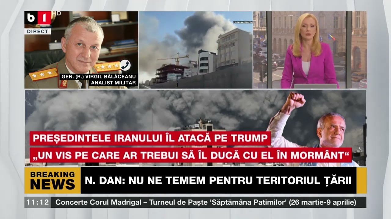 TALK B1 CU A. MORARU. ULTIMA ORĂ: TEHERANUL ÎI DĂ REPLICA LUI TRUMP/ATACURI RUSEȘTI ÎN UCRAINA P2