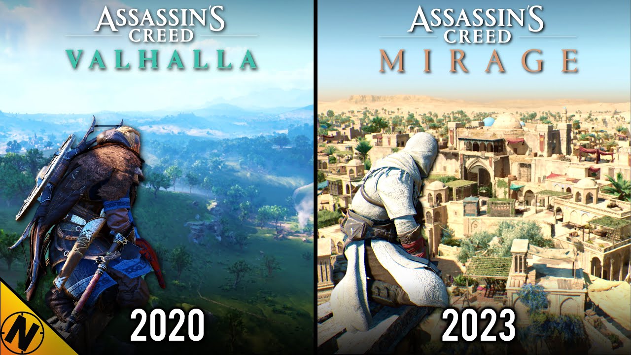 Assassin's Creed: Mirage против Assassin's Creed: Valhalla | Прямое сравнение