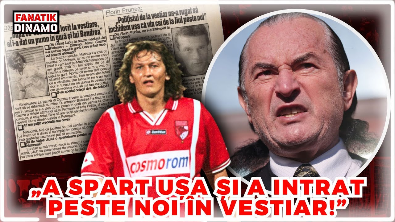 Danut Lupu FACE LUMINA in BATAIA cu Miron Cozma de la Jiul - Dinamo în 1996. „AU VRUT SĂ MA TAIE!”