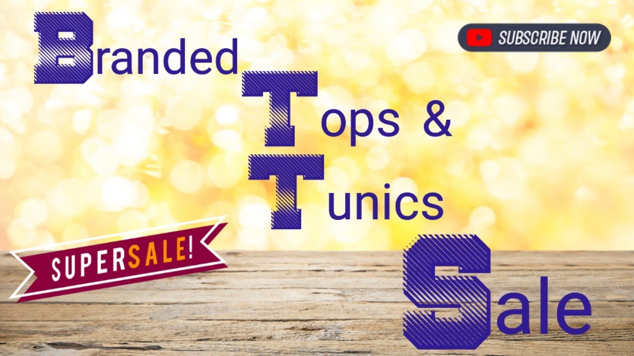 Thursday Live for Branded Tops & Tunics sale 🌷 Booking no.9899504070