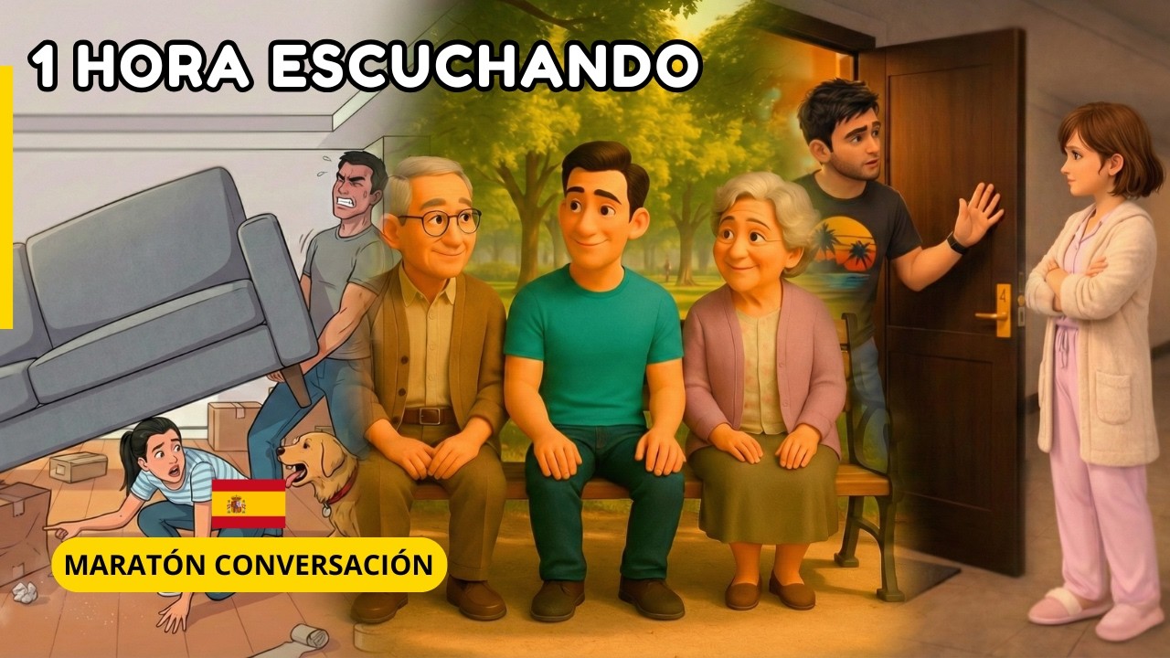Complete Spanish Listening Practice | Family, Moving & Neighbors Stories