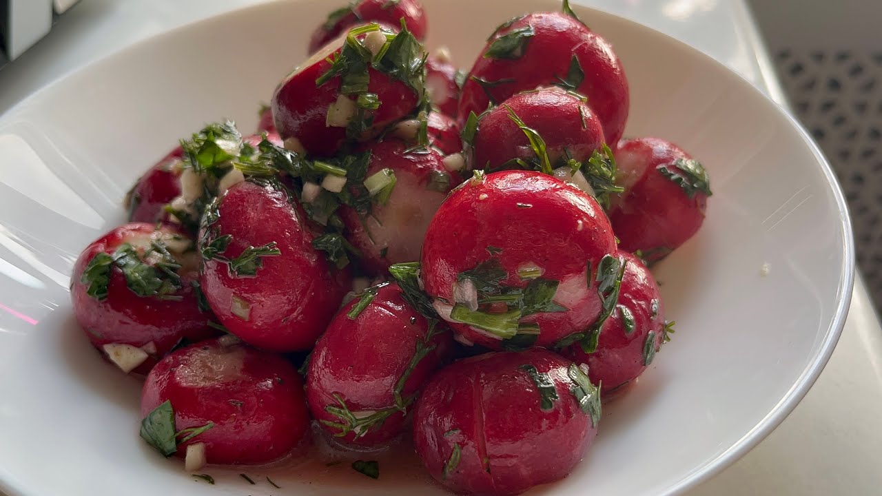 Закуска для шашлыка 👍🏽 | маринованная редиска | как я готовлю отбитую редиску | выплескиваем эмоци