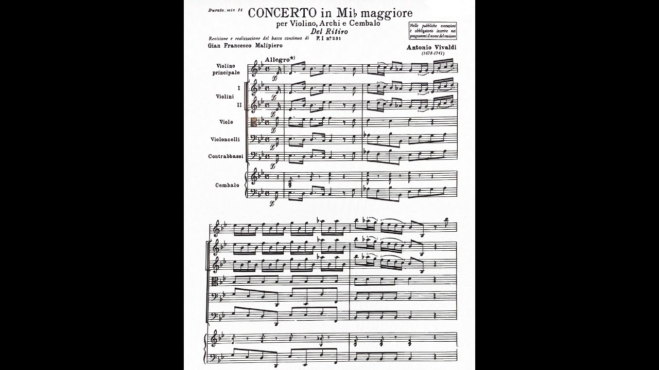 Vivaldi, Violin Concerto RV 256, Il Ritiro