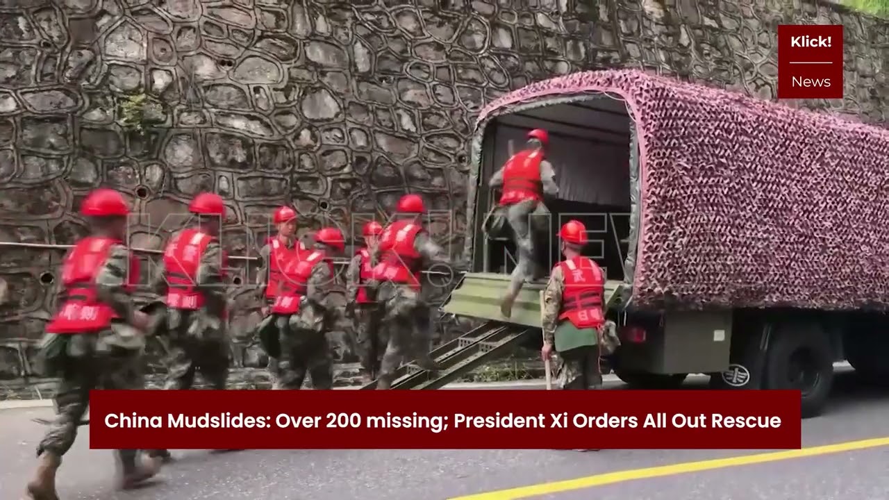 China Mudslides: President Xi Orders All-Out Rescue As Over 200 Missing