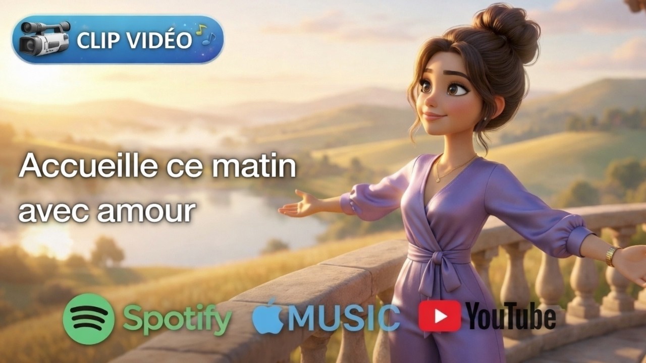 Accueille ce matin avec amour [Clip avec Lyrics] A écouter dès le matin #cinellasymphony #bienêtre