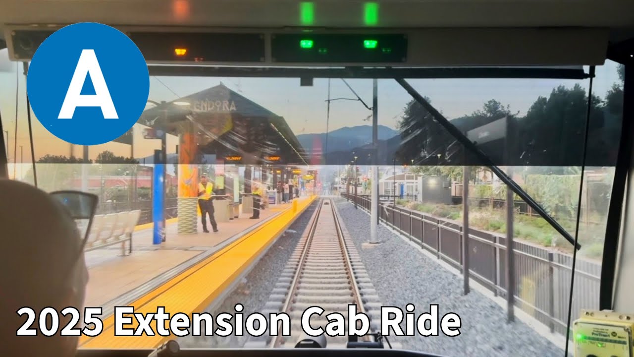 Los Angeles Metro A Line Pomona Extension Cab Ride: Pomona to APU/Azusa