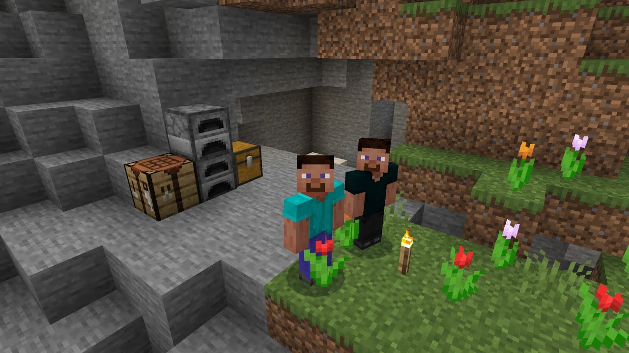 Minecraft with my brother 😃