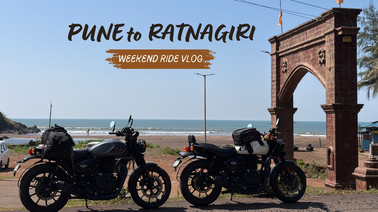 PUNE to RATNAGIRI | Long ride on Royal Enfield Hunter 350 | Day 01 Ride starts | Motovlog #19