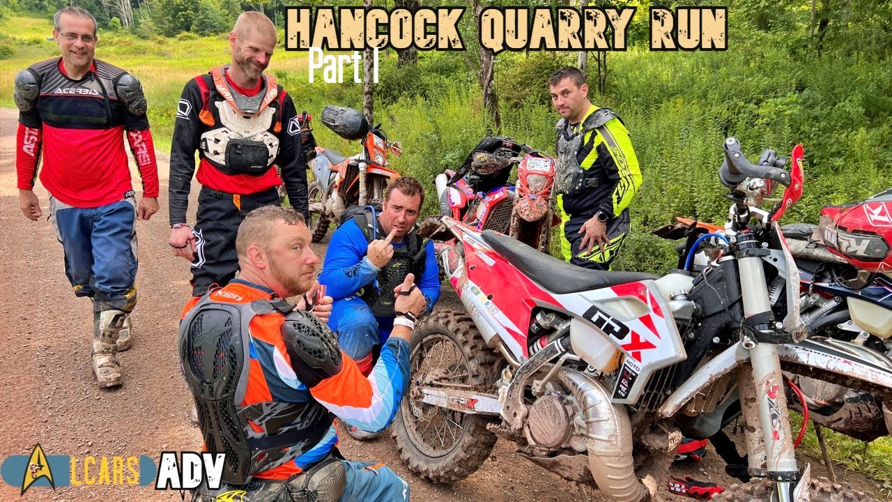 Hancock quarry run 2023 - part I (tse300r) - KTM takes out LCARS!