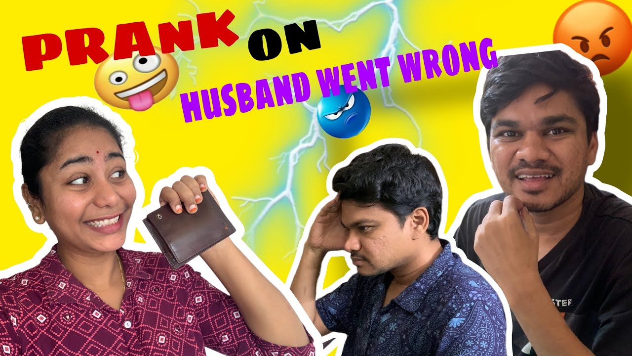 Asale ma husband ki pranks nachadu 😤🥶e prank valla chala kopam vachindi🥵🥵 ma husband ki..😭😭#prank