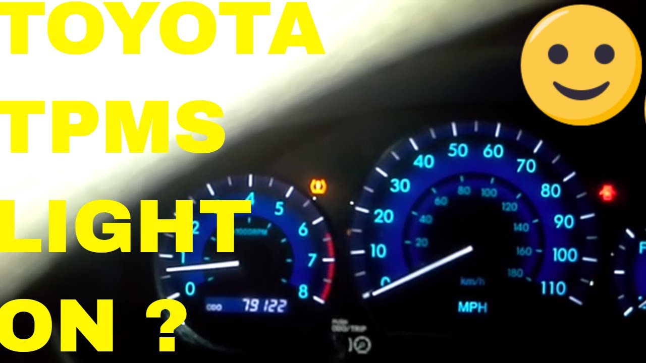 Как сбросить контрольную лампу давления в шинах на Toyota