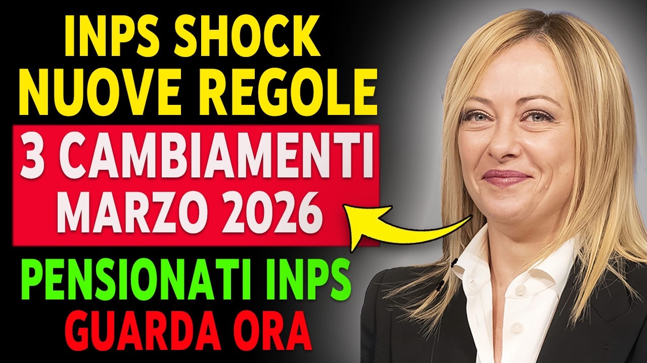 🚨 30 MINUTI FA! INPS SHOCK – 3 CAMBIAMENTI CHE STRAVOLGONO LE PENSIONI DA MARZO 2026