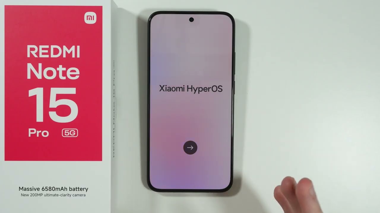 Redmi Note 15 Pro 5G: Как выполнить первоначальную настройку (первую конфигурацию)