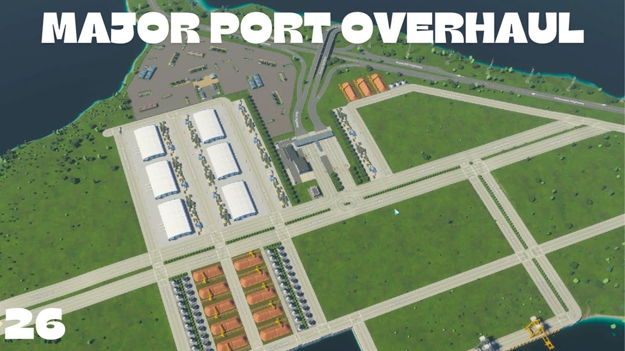 Building Woburn Ep.26 | Rebuilding the Cargo Harbor | Cities: Skylines 2