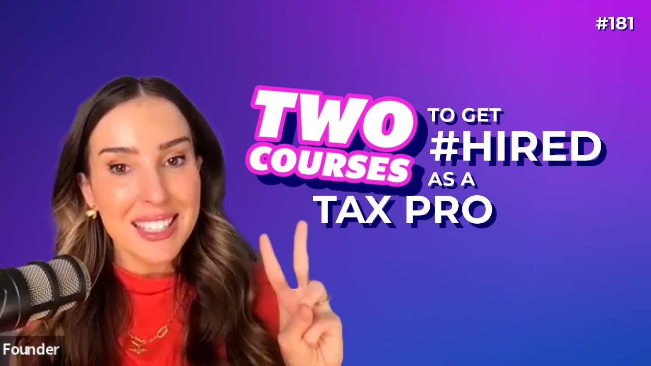 2 Courses to Get #hired as a Tax Pro (guest Intuit)