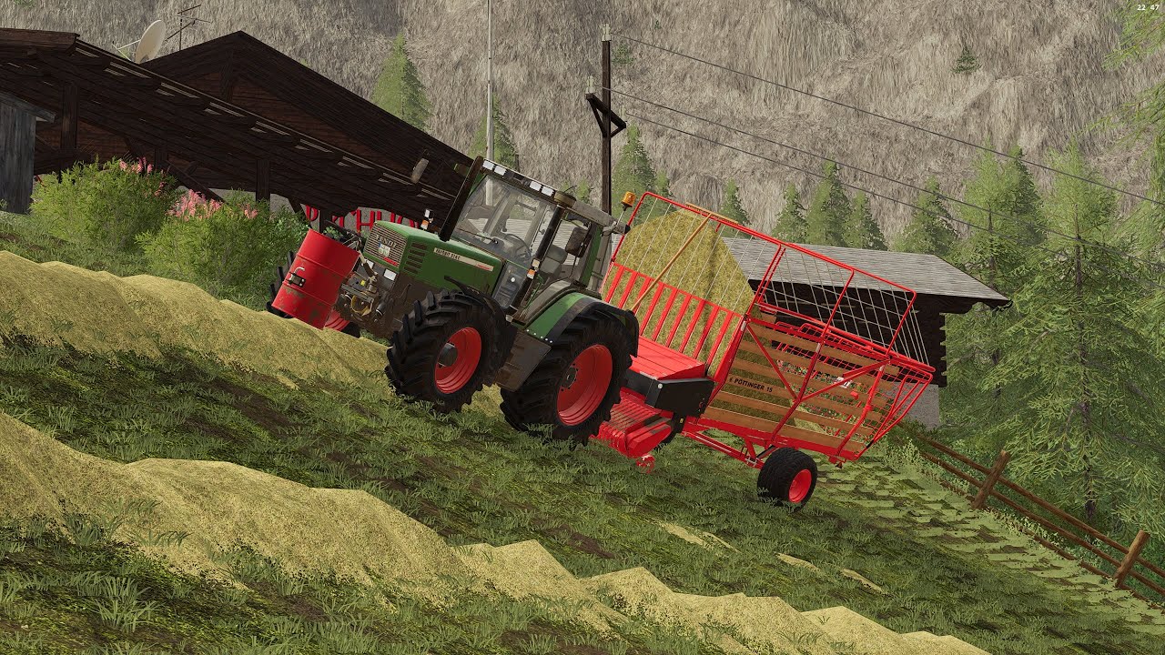 FS19 - Tiroler Alpenwelt #9 Heu Schwaden und Einfahren