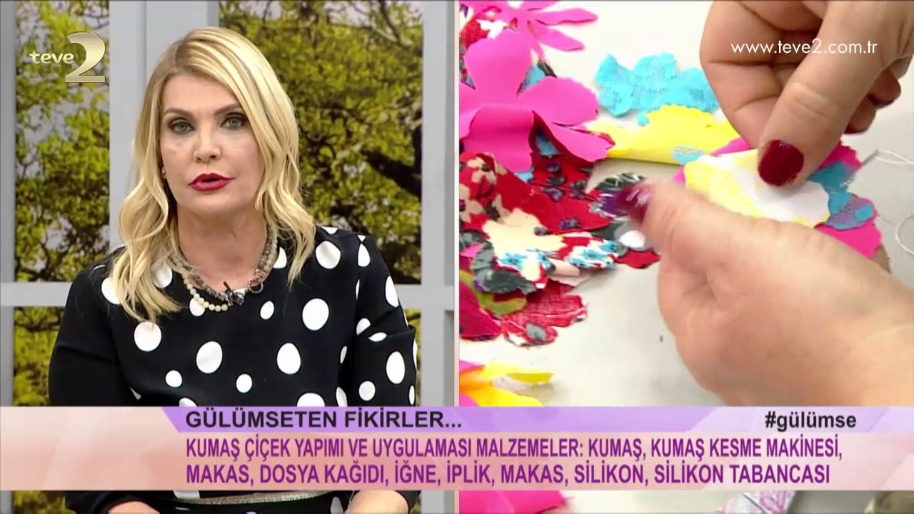 Derya Baykal'la Gülümse: Kumaş Çiçek Yapımı ve Uygulaması