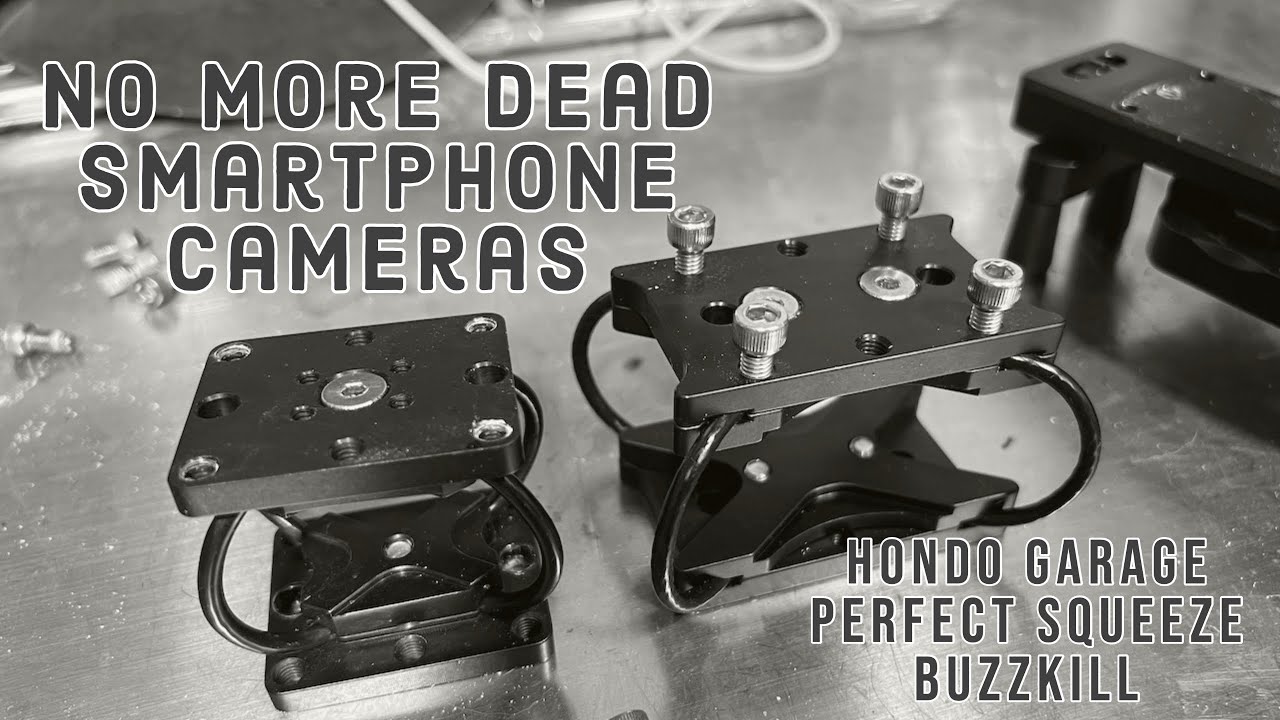 Hondo Garage's Redesigned Buzz-Kill smartphone mount for the Perfect Squeeze Motorcycle Mount
