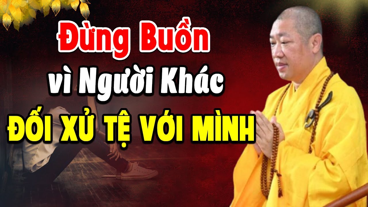 ĐỪNG BUỒN VÌ NGƯỜI KHÁC - ĐỐI XỬ TỆ VỚI MÌNH, CHỈ CẦN SỐNG TỐT - ĐỜI SẼ LÀNH lThầy Thích Thiện Thuận